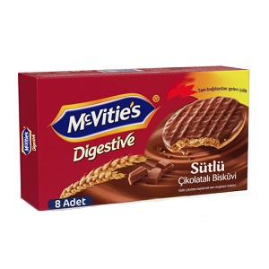 Mc Vitie's Digestive Sütlü Çikolatalı Bisküvi