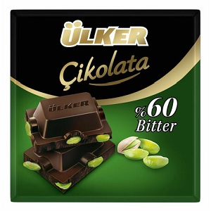 Ülker Antep Fıstıklı Bitter Çikolata