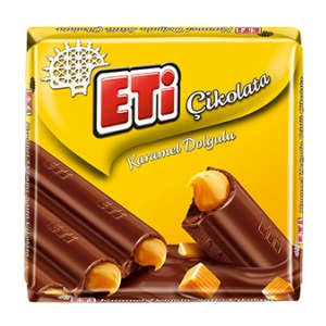 Eti Karamel Dolgulu Sütlü Çikolata